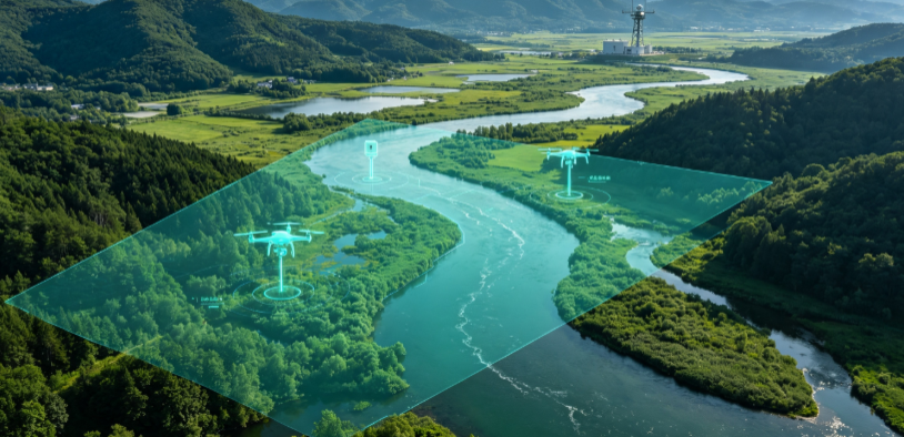 源汇区GEO 全域空间监测筑牢生态屏障，空间技术支撑环境治理与灾害防御